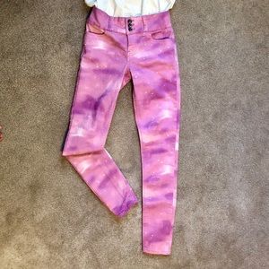 Pinkelicious galactic stretchy skinny jeans